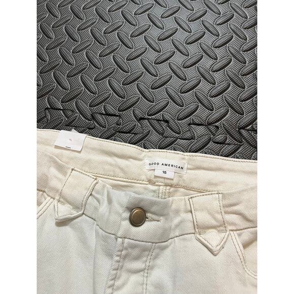 NEW Good American GOOD WAIST PALAZZO Bone Color‎ Wide Leg Size 15 - Picture 3 of 9